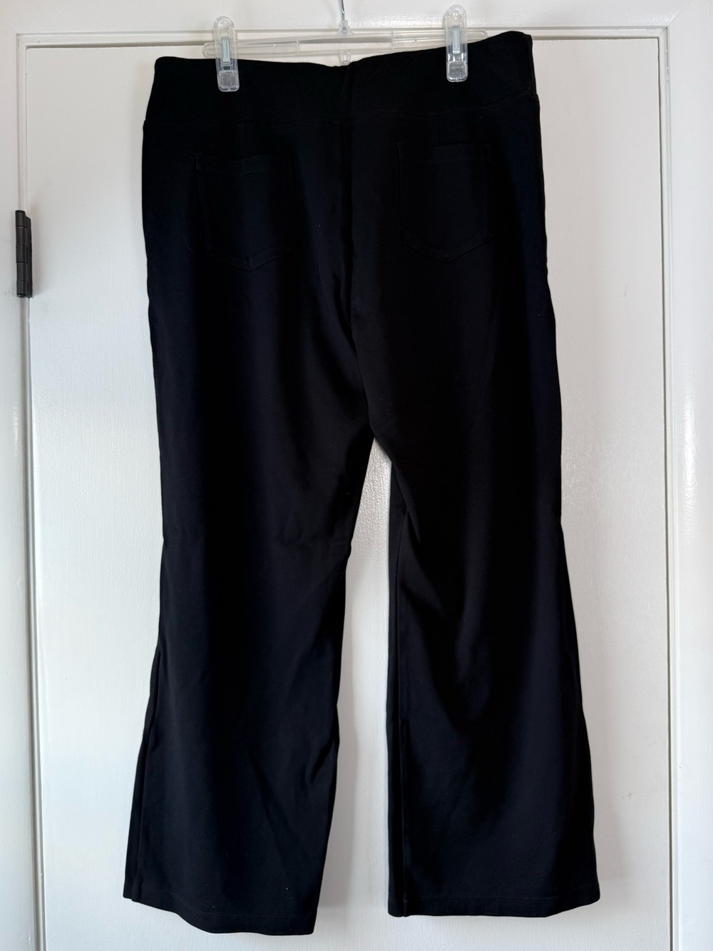 Tapata Pull On Pants Solid Black Ankle Length 25” Petite Friendly Classic XL